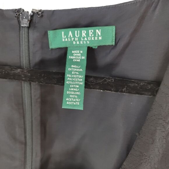 Lauren Ralph Lauren black damask wiggle dress - Picture 5 of 7